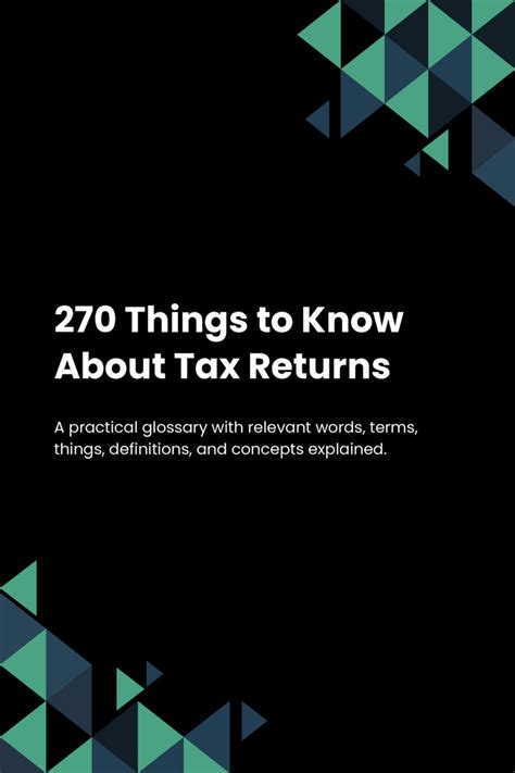 270 Things to Know About Tax Returns