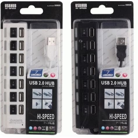 Jual USB HUB Saklar Lepas 7 Port LH117 Usb Hub 4 Port On Off Shopee