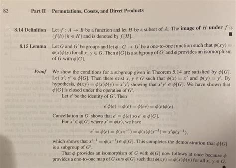 Solved Let O 6 →g Be A Homomorphism Of Groups With