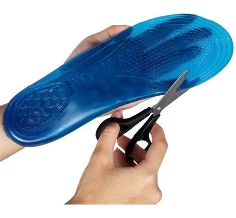 Par De Palmilha Silicone Gel Para Caminhada Corrida Esporte