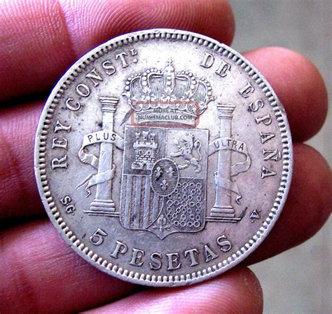 Indalo Spain Alfonso Xiii Silver Pesetas Sgv