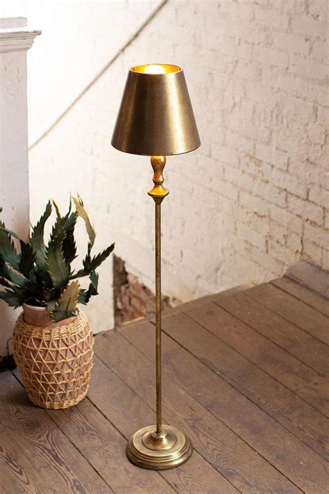 Antique Gold Table Lamp With Metal Shade By Kalalou Gold Gold Floor Lamp Gold Table Lamp