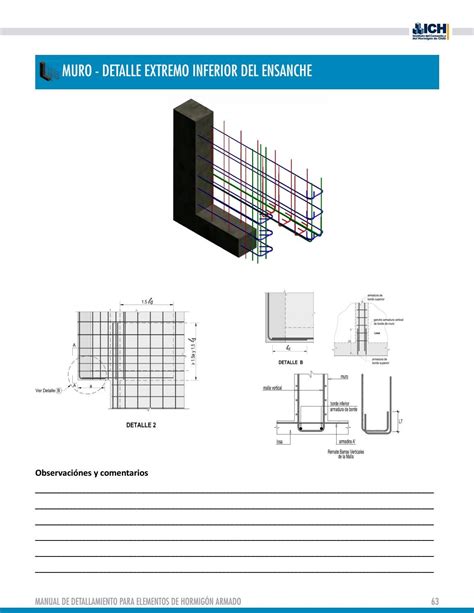 Manual De Detallamiento Para Elementos De Hormig N Armado By Instituto
