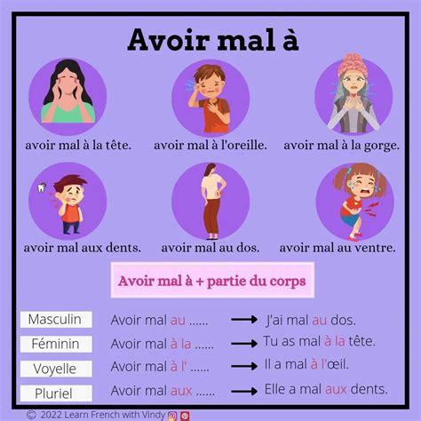 Les Expressions Avec Avoir Francese