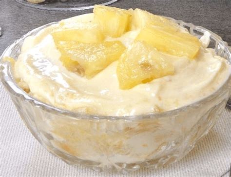 La Mousse Ananas Au Mascarpone Est Un Dessert Compos Dune Mousse Au