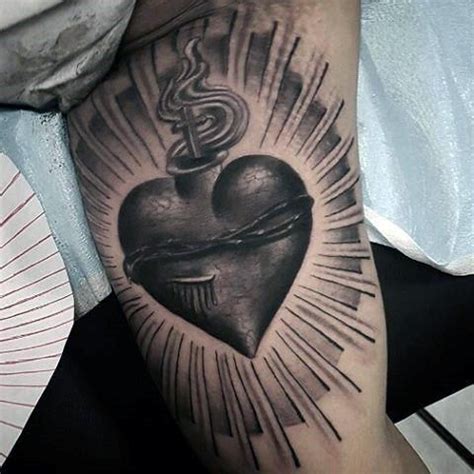 Inner Arm Tattoos For Men Masculine Design Ideas Sacred Heart