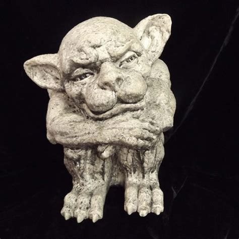 Gargoyle Statue Gothic Concrete Creature Beast Fantasy Etsy