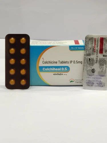 Colchicine Tablets 0 5mg At Rs 20 Stripe Zycolchin Tablet In Nagpur