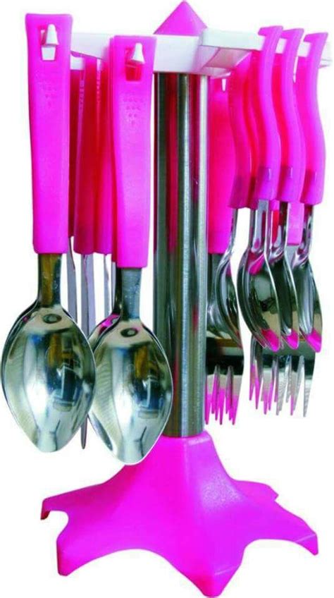 Colour Round Able Plastic Cutlery Set Swastik For Home At Rs