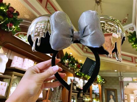 New Platinum Dripping Disney100 Mickey Ear Hat And Minnie Ear Headband Now Available At Walt