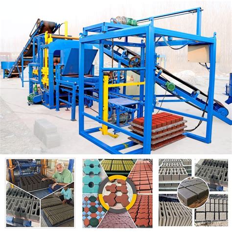 Qt4 15s Vibrated Concrete Holland Brick Making Machine Color Paver