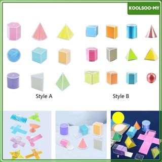 KoolsooMY 3D Shapes Geometric Solids 3D Shapes Geometric Montessori