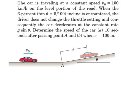 Solved The Car Is Traveling At A Constant Speed V Km H Chegg