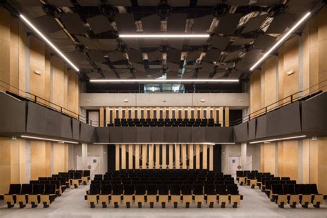 Wall Mounted Acoustic Panel Auditorium Of Bondy Valchromat In