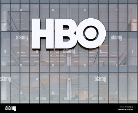 New York NY USA May 2 2022 Editorial Use Only 3D CGI HBO Signage