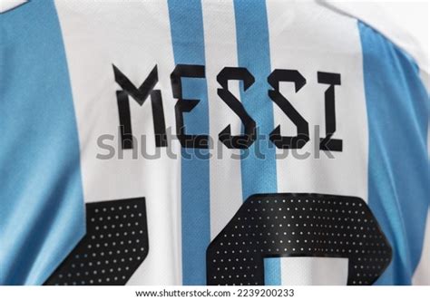 Bangkokthailanddecember 18 Lionel Messi Name On Stock Photo 2239200233 ...