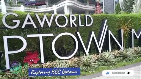 Walking Tour Uptown Mall Bgc Bonifacio Global City Youtube