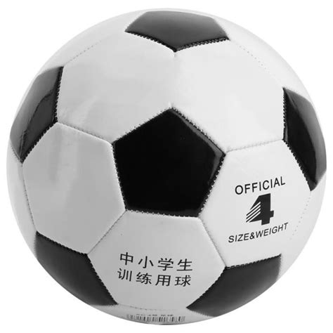 Mini Cage De Football Ballon De Football En PVC Noir Et Blanc Taille 4