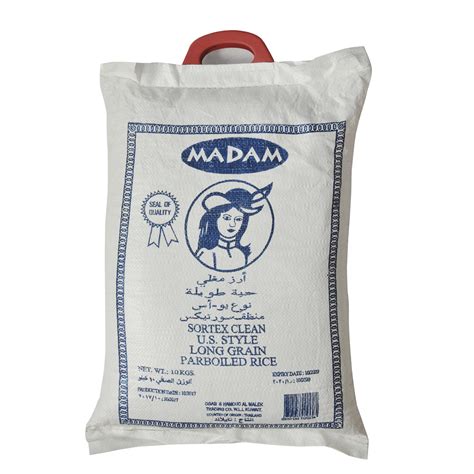 Madam Us Style Parboiled Rice Long Grain 10kg Online At Best Price Boiled Rice Lulu Kuwait