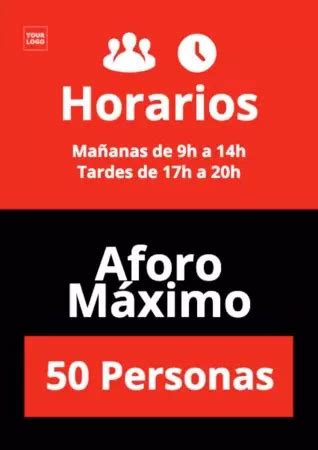 Carteles De Aforo M Ximo Para Imprimir