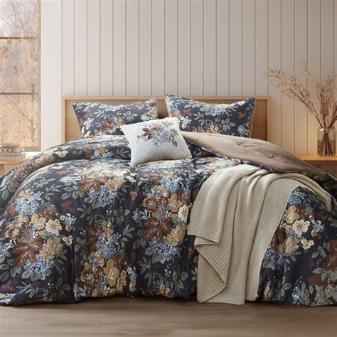 Madison Park Amelie 4 Piece Full Queen Microsuede Comforter Set With