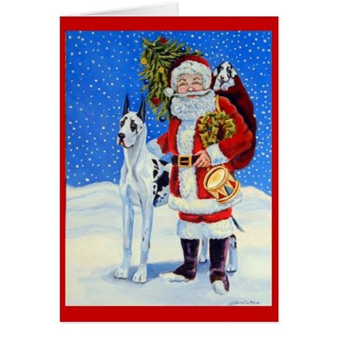 Great Dane Christmas Cards Zazzle