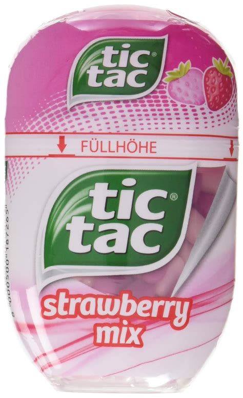 Ferrero Tic Tac Strawberry Mix Dragees Mit Erdbeergeschmack 8 X 98 G Packungen Amazon De