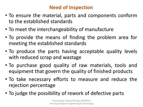 Unit 1 Basics Of Metrology Ppt