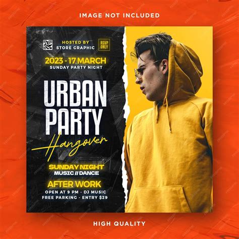 Premium Psd Urban Party Flyer Template Design