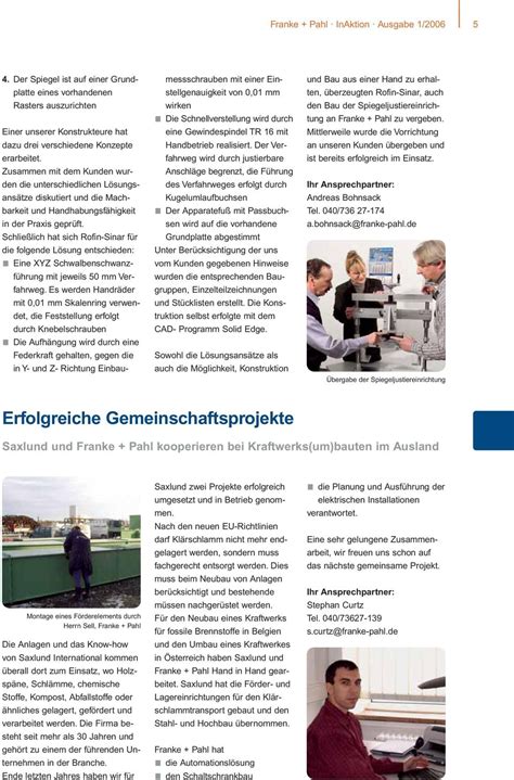 Inaktion Franke Pahl Newsletter Ausgabe Qualit Tsmanagement Nach