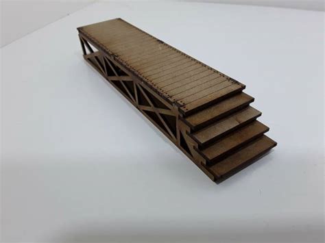 Laser Cut O Gauge Railway Track Raised Wooden Shed Walkways Pack Of 3