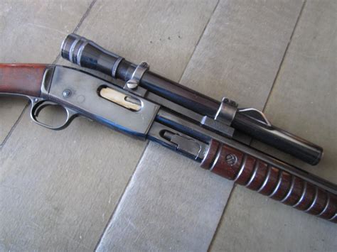 Remington Model Pump Rifle With Stith Scope Win For Sale At