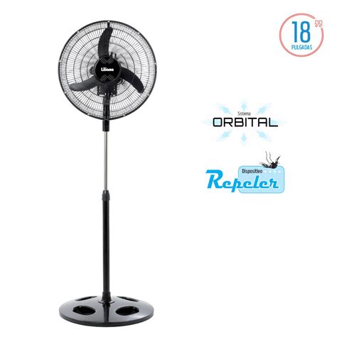 LILIANA VENTILADOR PIE 20 PARRILLA METALICA NEGRA ASPAS PLASTICAS VPRN20