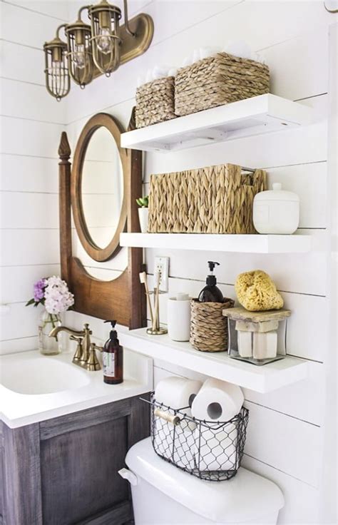 30 Diy Bathroom Shelves Ideas For Your Home