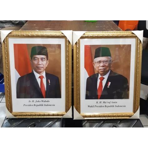 Jual FOTO PRESIDEN DAN WAKIL BINGKAI FOTO Shopee Indonesia