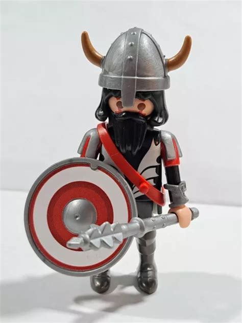 Playmobil Guerrero Viking Bouclier Blanc Eur Picclick Fr