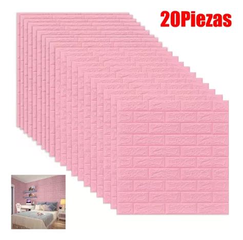 20pcs Pegatina Pared Patron Ladrillo Papel Tapiz 3d 35x38cm MercadoLibre