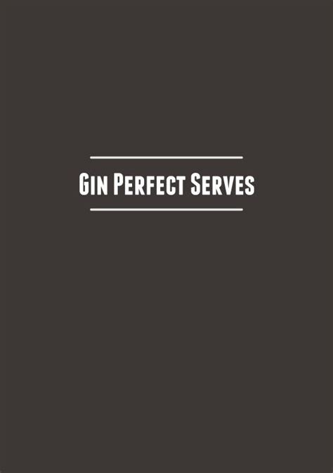 PDF Gin Perfect Serves Hogarthsbars Co Uk Gordons Gordon S London