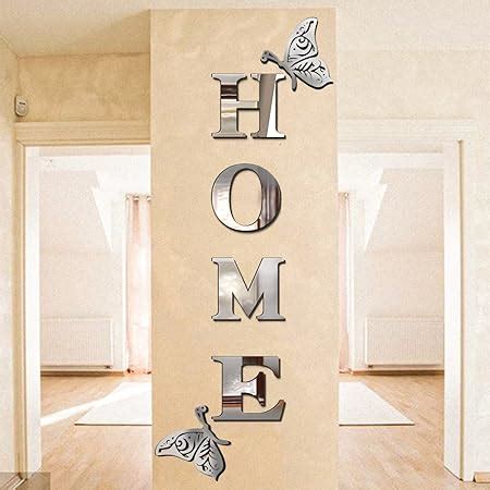 Amazon Doeean Home Wall Decor Letter Signs Acrylic Mirror Wall