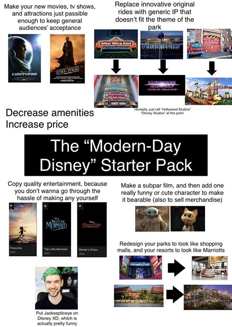 The Modern Day Disney” Starter Pack Rstarterpacks Starter Packs