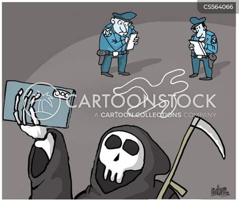 Crime Scenes Death Cartoons and Comics - funny pictures from CartoonStock