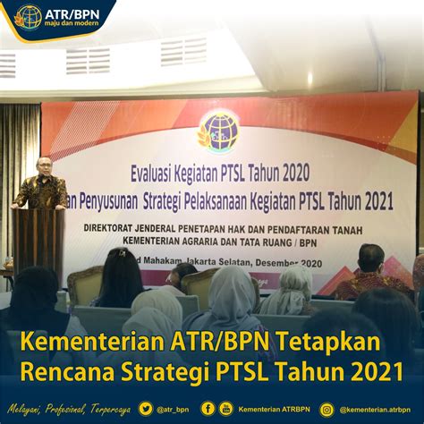 Kementerian Atr Bpn Tetapkan Rencana Strategi Ptsl Tahun Dewan