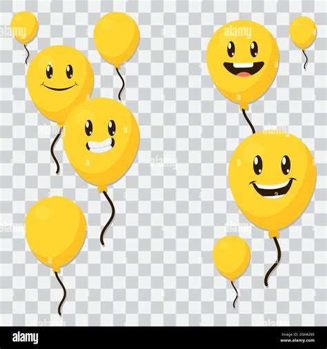 decorative emoji balloons illustration design Stock Vector Image & Art ...