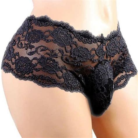 Slip Culotte en dentelle hommes Sissy Lingerie de mode Noir XXL Noir Cdiscount Prêt à Porter