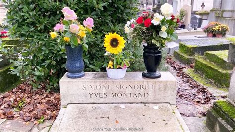 Tombe de Yves MONTAND et Simone SIGNORET cimetière du Père LACHAISE