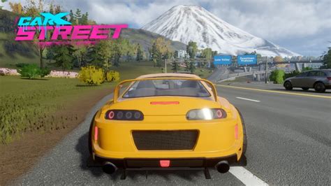 Free Ride Toyota Supra MK4 CarX Street Open World Gameplay On Mobile