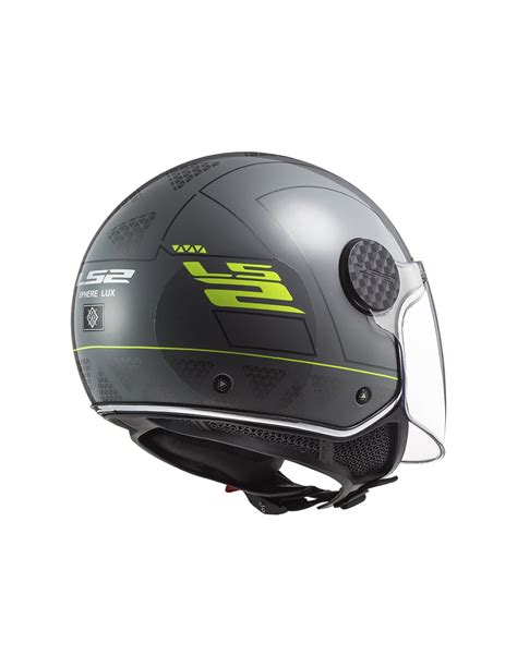 Casco Jet LS2 OF558 Sphere Lux Linus Gloss Nardo Gris