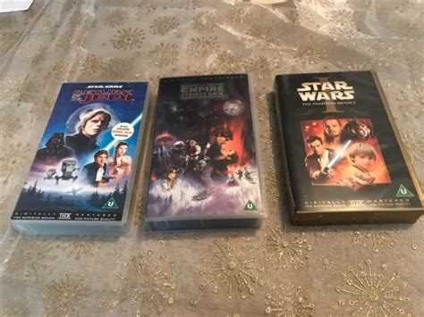 X Star Wars Vhs Video Tapes Phantom Menace Return Of Jedi Empire