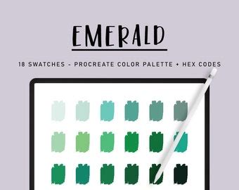 ENCHANTED FOREST PROCREATE Color Palette Hex Codes For IPad Digital