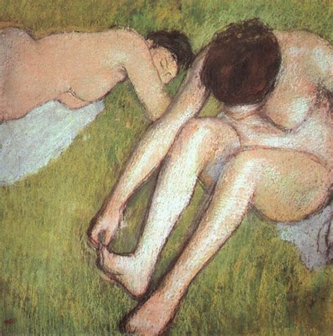 Reproduções De Arte Banhos na grama 1890 por Edgar Degas 1834 1917